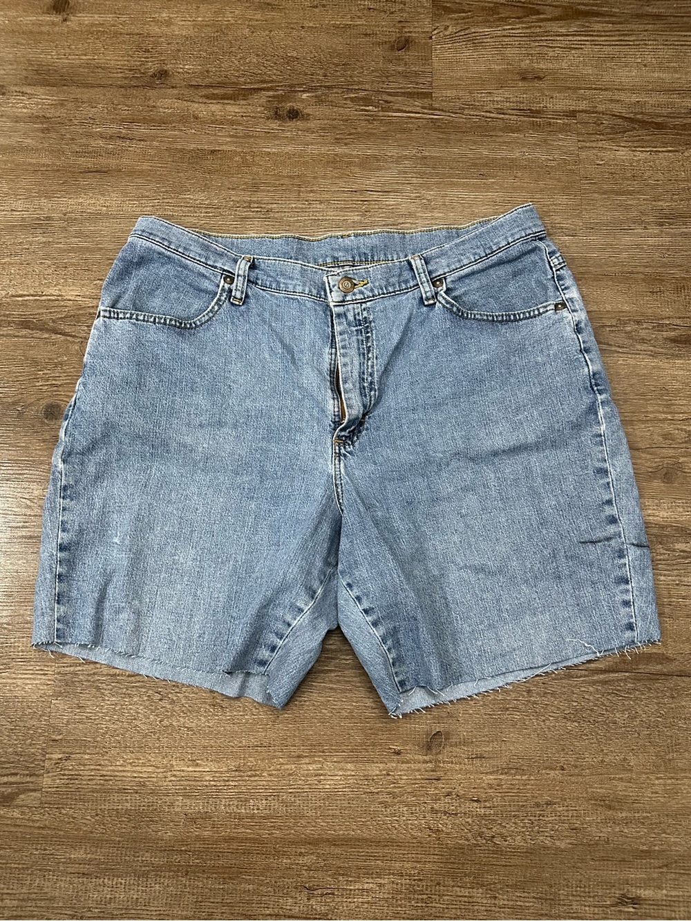 Riders by Lee Light Blue Cutoff Denim Shorts